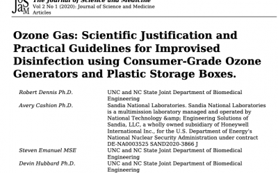 The Journal of Science and Medicine – Ozone gas: scientific justification and practical guidelines for ozone disinfection