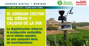 VI Jornada ONLINE Cultivo del Viñedo y calidad de la Uva. 14 DE ABRIL 17:00H
